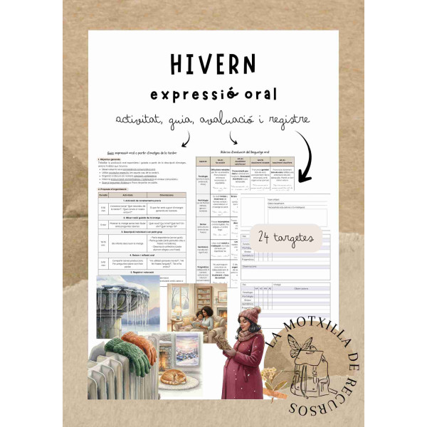 HIVERN - targetes expressió oral + guia