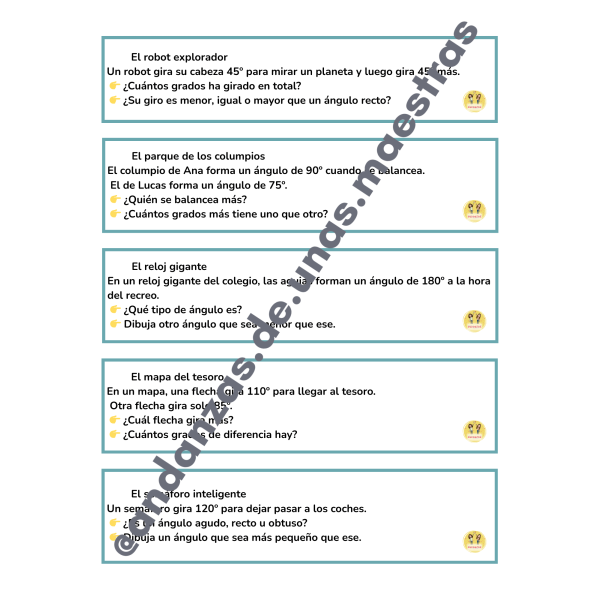 Problemas: medida de ángulos