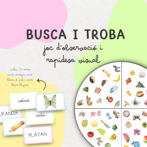 BUSCA I TROBA: joc d'observació i rapidesa visual