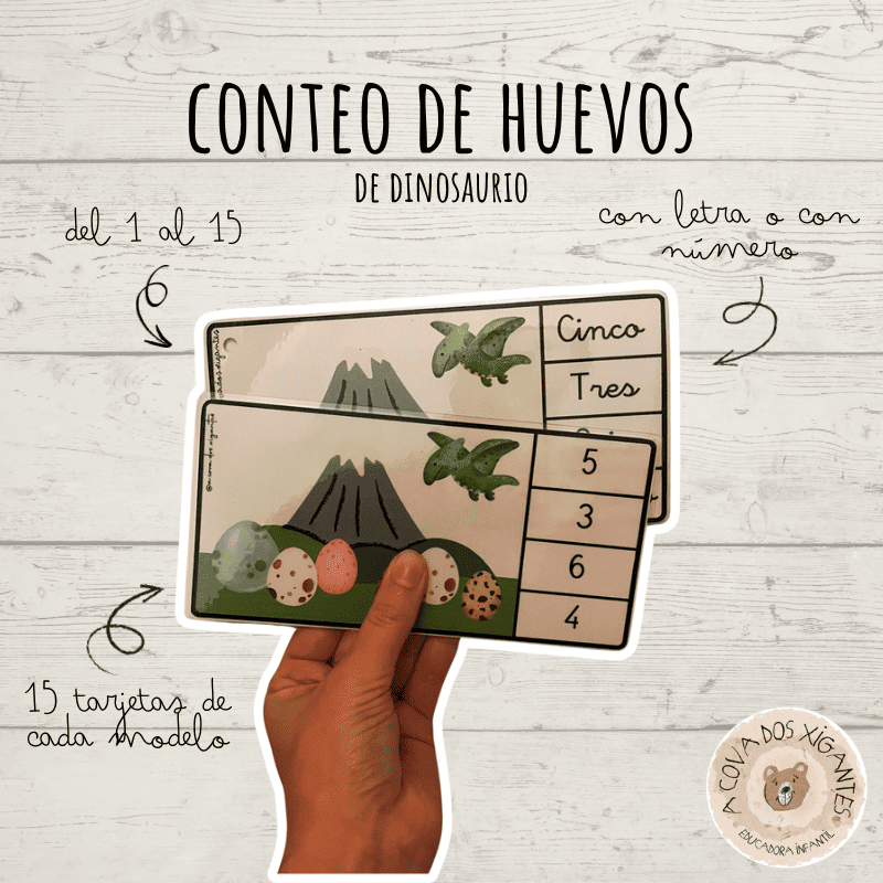 Conteo de huevos de dinosaurios