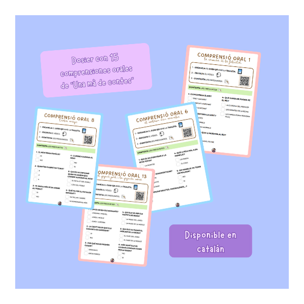 DOSIER COMPRENSIÓN ORAL: "UNA MÀ DE CONTES"