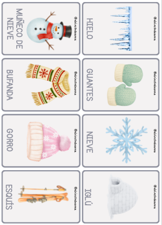 Vocabulario invierno