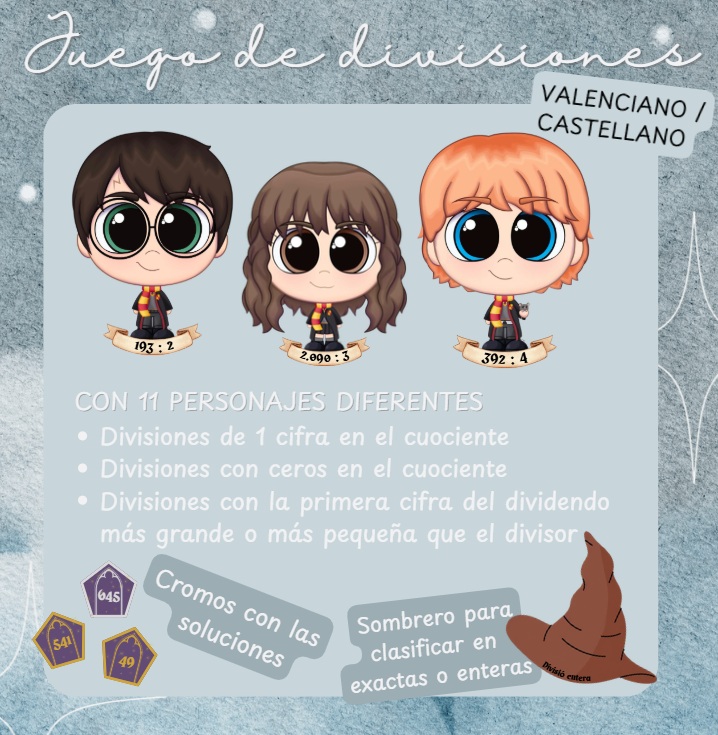 Juego para trabajar las divisiones