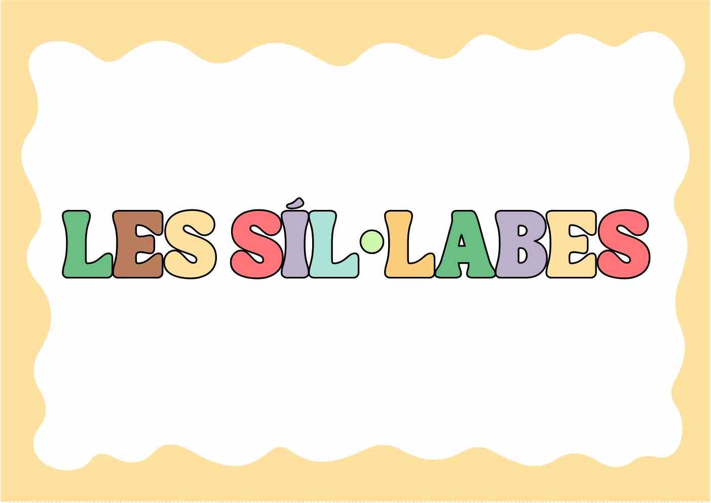 Targetes de les síl·labes