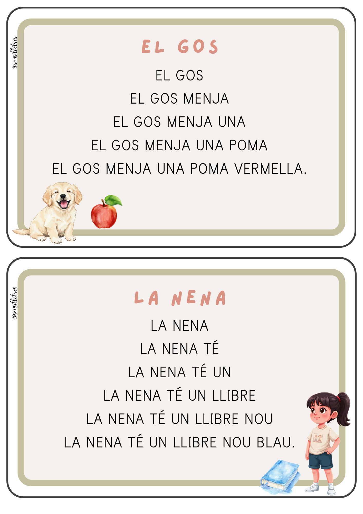 TARGETES LECTURA EN PIRÀMIDE