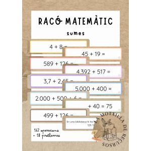 Racó matemàtic - 180 sumes autocorrectives