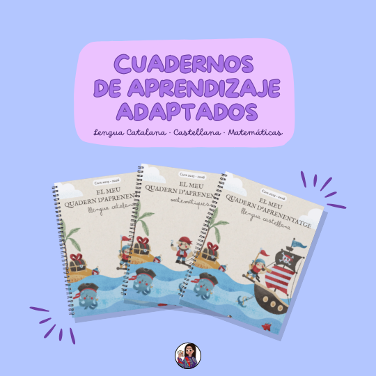 Cuadernos de aprendizaje adaptados (CAT - CAST - MAT)