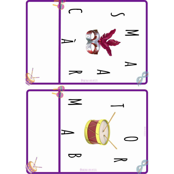 Ordena les lletres Carnaval