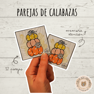 Juego de memoria - Parejas de calabazas