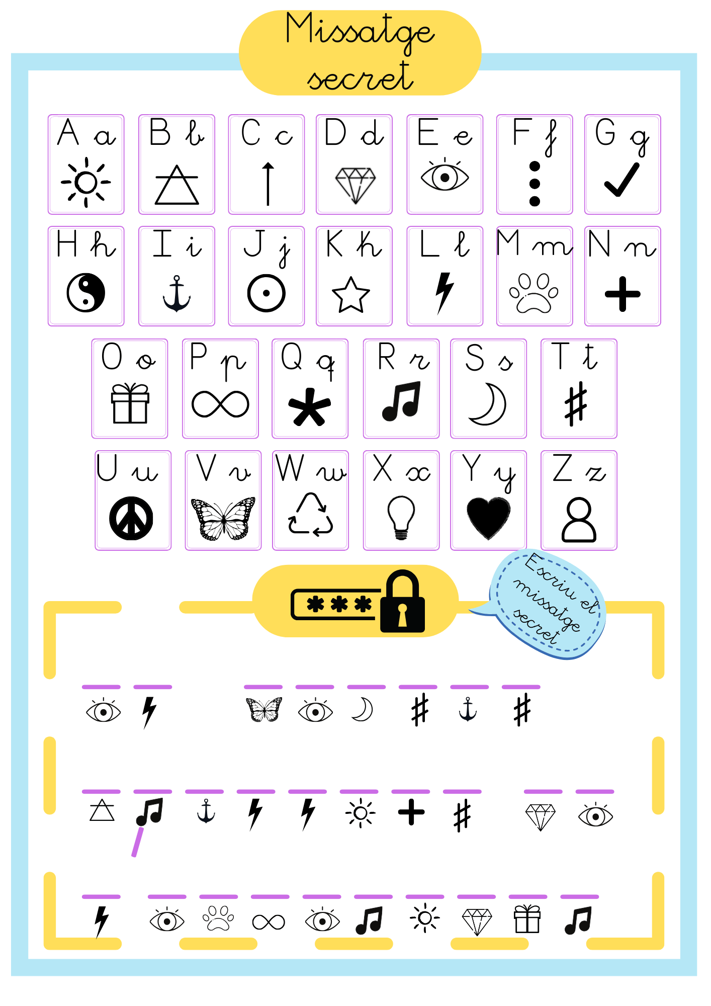 Escriu un missatge secret