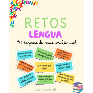 Tarjetas de RETOS LENGUA MULTINIVEL