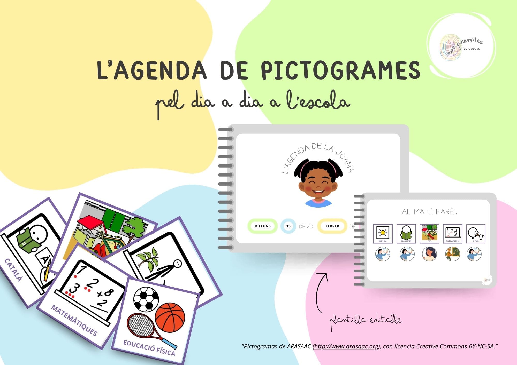 L'AGENDA DE PICTOGRAMES: PEL DIA A DIA A L'ESCOLA