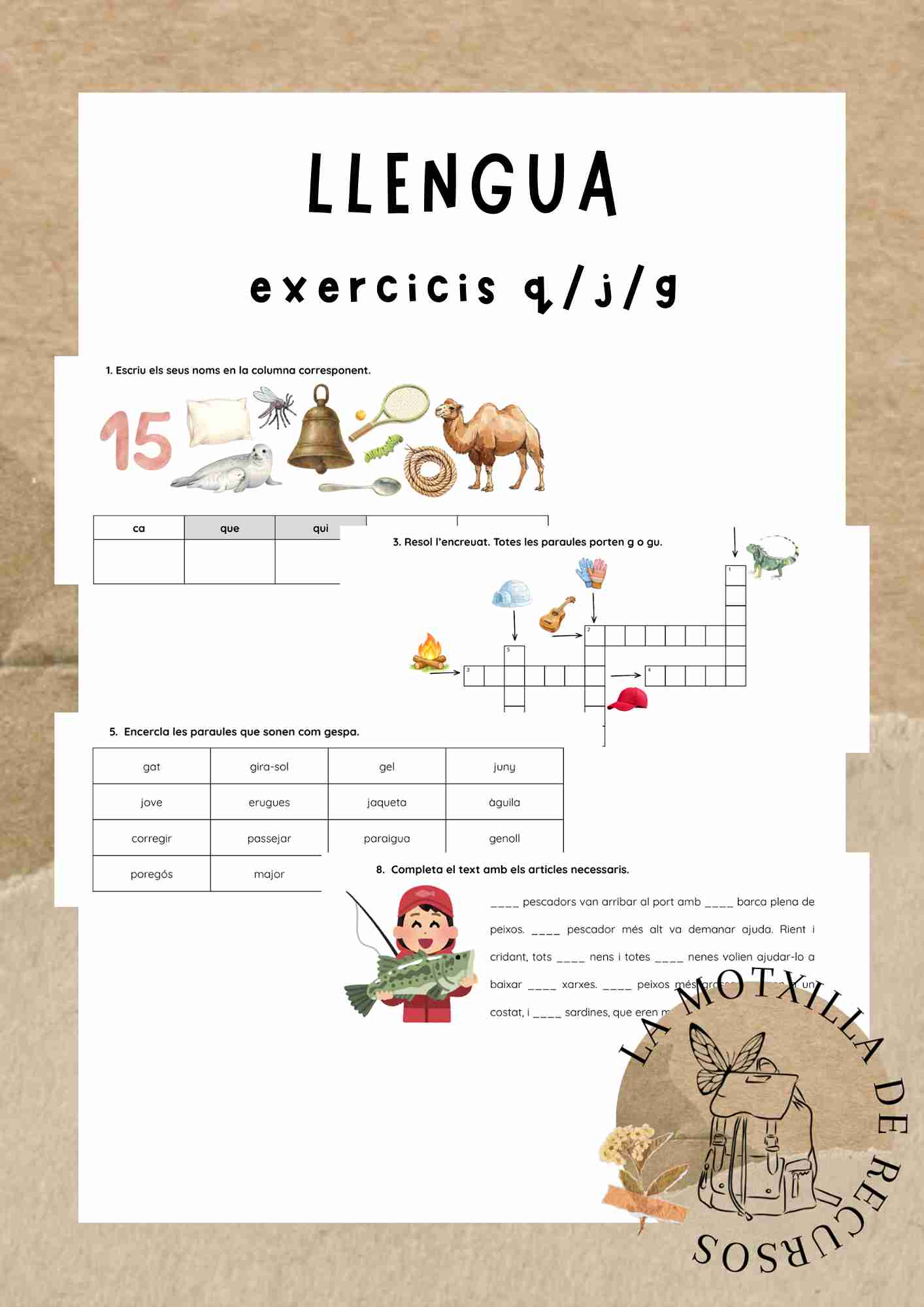 LLENGUA - Activitats de repàs