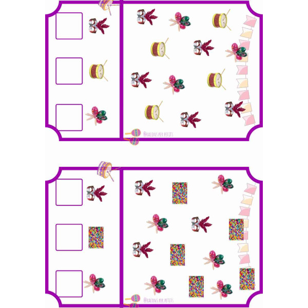 ¿Cuántos hay de cada?