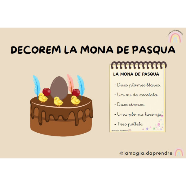 Decorem la mona de pasqua
