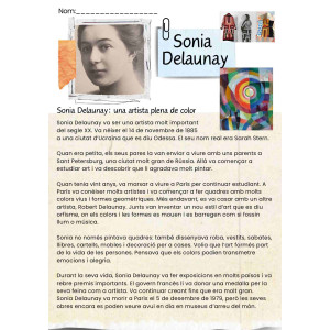 Comprensió lectora Sonia Delaunay