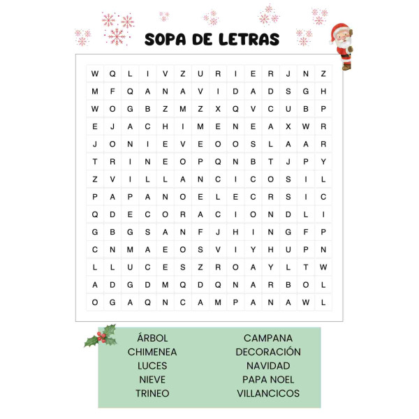 Cuaderno de actividades de Navidad