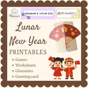 Lunar New Year Activities | Chinese Zodiac Animals| Vocabulary & Grammar