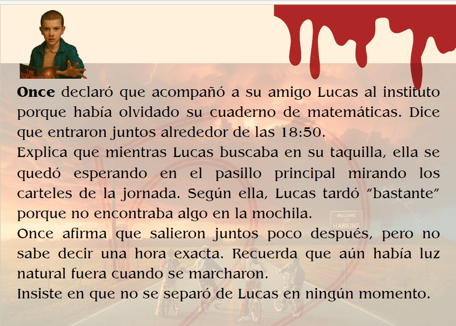 Lectura nivel avanzado Stranger Things