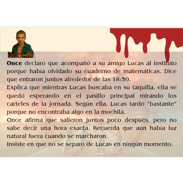 Lectura nivel avanzado Stranger Things