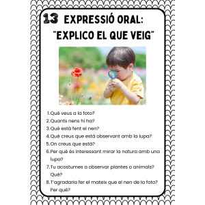 Expressió oral: explico el que veig