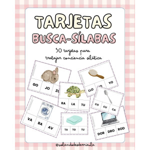 Tarjetas BUSCA-SÍLABAS