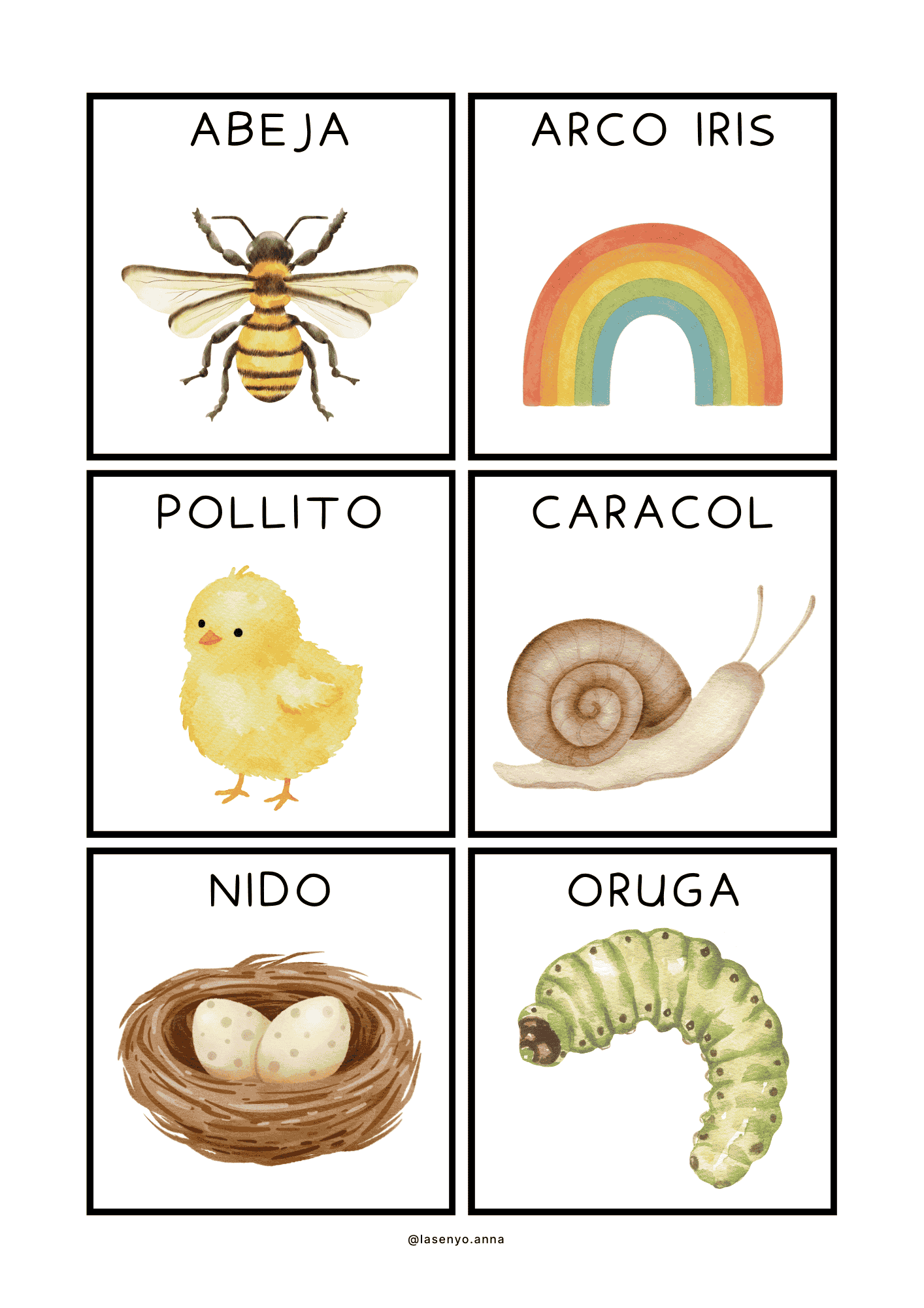 FLASHCARDS PRIMAVERA