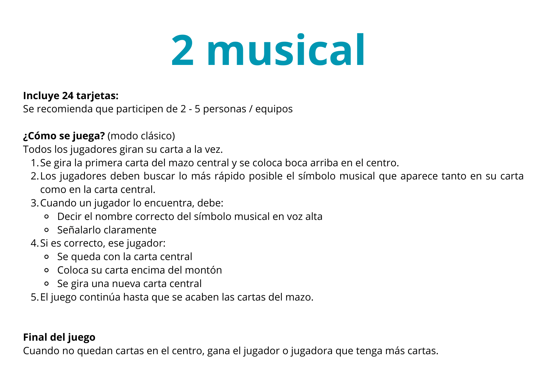 Dobble musical instrumental