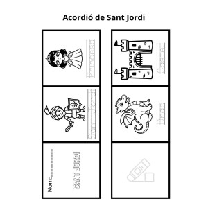 Acordió desplegable de Sant Jordi