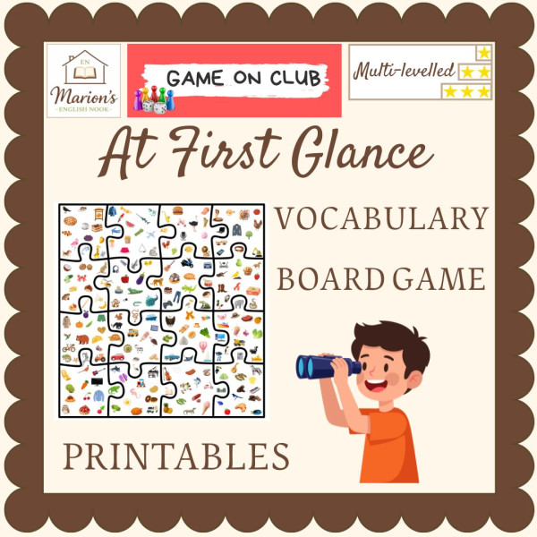 Multi-level Vocabulary Lince Board Game | Food, Animals & Objects | Speaking