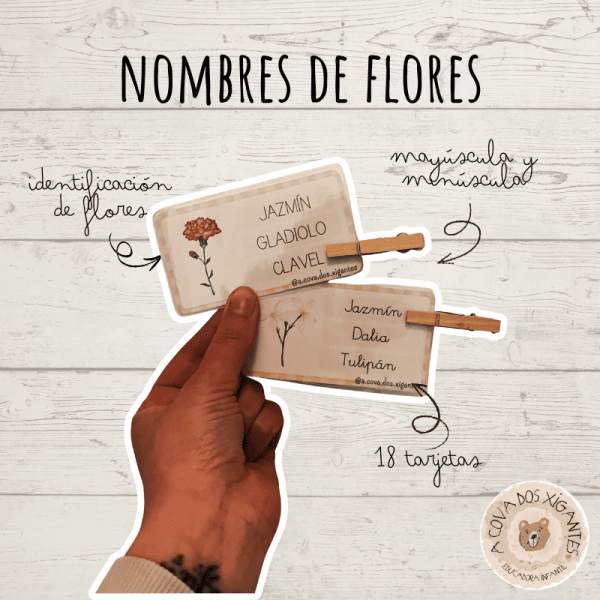Nombres de flores - Palabra correcta
