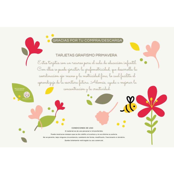 TARJETAS GRAFISMO PRIMAVERA
