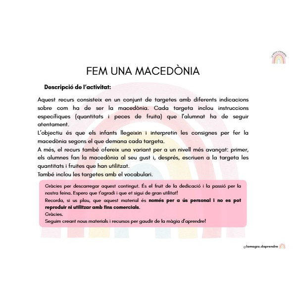 Preparem una macedònia