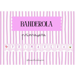 Banderola decorativa primavera
