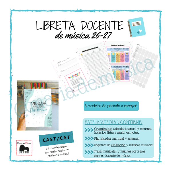 Libreta programación docente música 26-27
