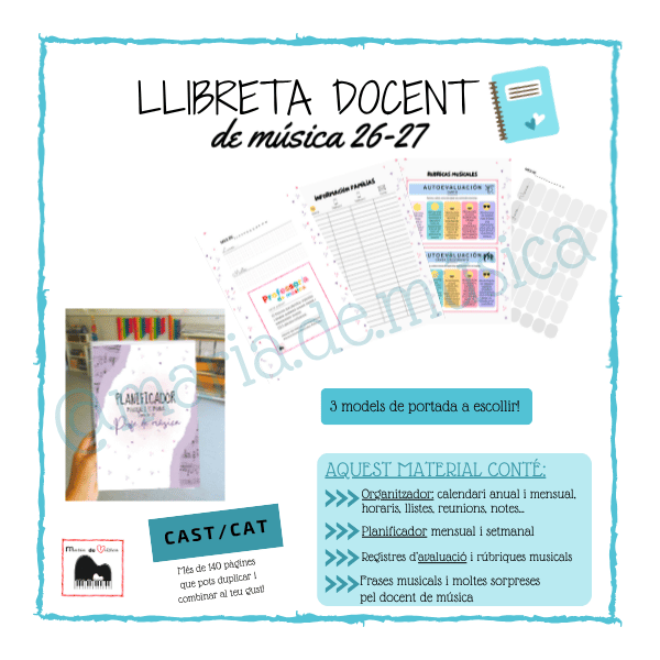 Llibreta programació docent música 26-27