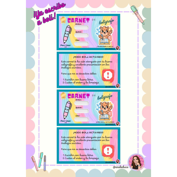 Carnet de bolígrafo