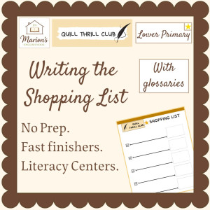 Supermarket Shopping List Writing Activity | Early Literacy Food & Groceries