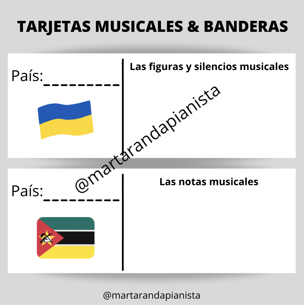 La música en un viaje a través de diferentes países en guerra