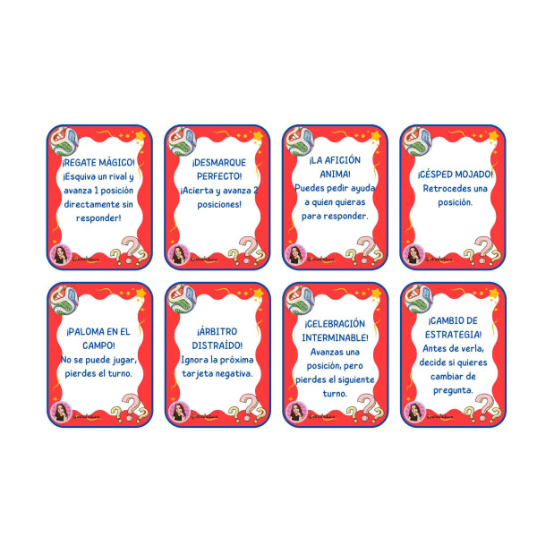 PACK TARJETAS SORPRESA "EL GRAN JUEGO DEL MUNDIAL"