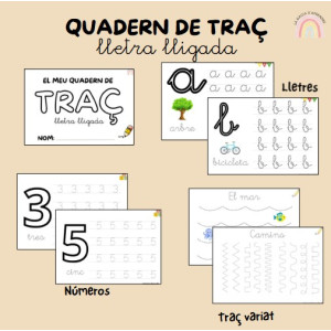 Quadern de traç i cal·ligrafia: Lletra lligada