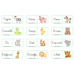 Joc dòmino animals