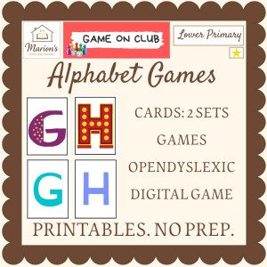 Alphabet Games Pack for Learning Centers | Dyslexia-Friendly & Digital | Warm-Ups