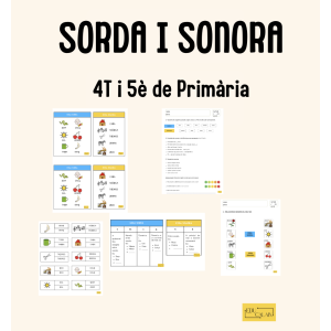 Pack d'Ortografia: Sorda i Sonora (4t i 5è de Primària)