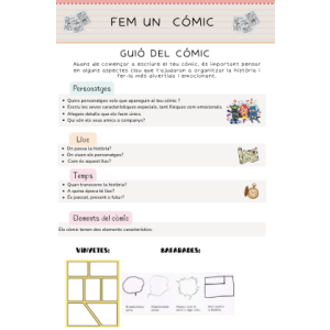 BASE D'ORIENTACIÓ PER FER UN COMIC