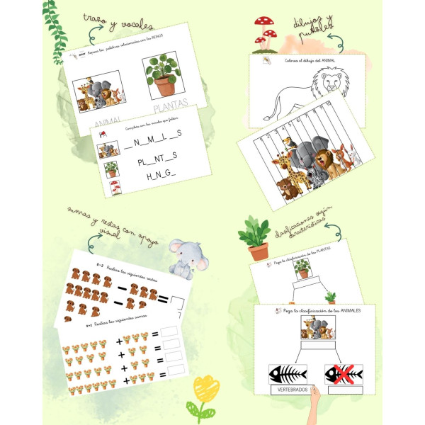 Cuaderno TEACCH de los SERES VIVOS