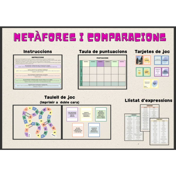 JOC: metàfores, comparacions i frases fetes