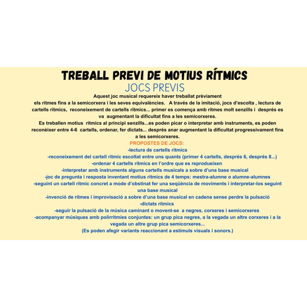 motius rítmics: jo tinc, qui té?