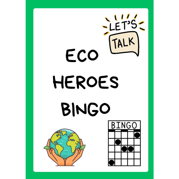 Eco Heroes Bingo Primary Speaking Game