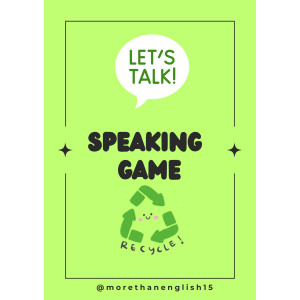 Free Sustainability Speaking Board Game Primary
